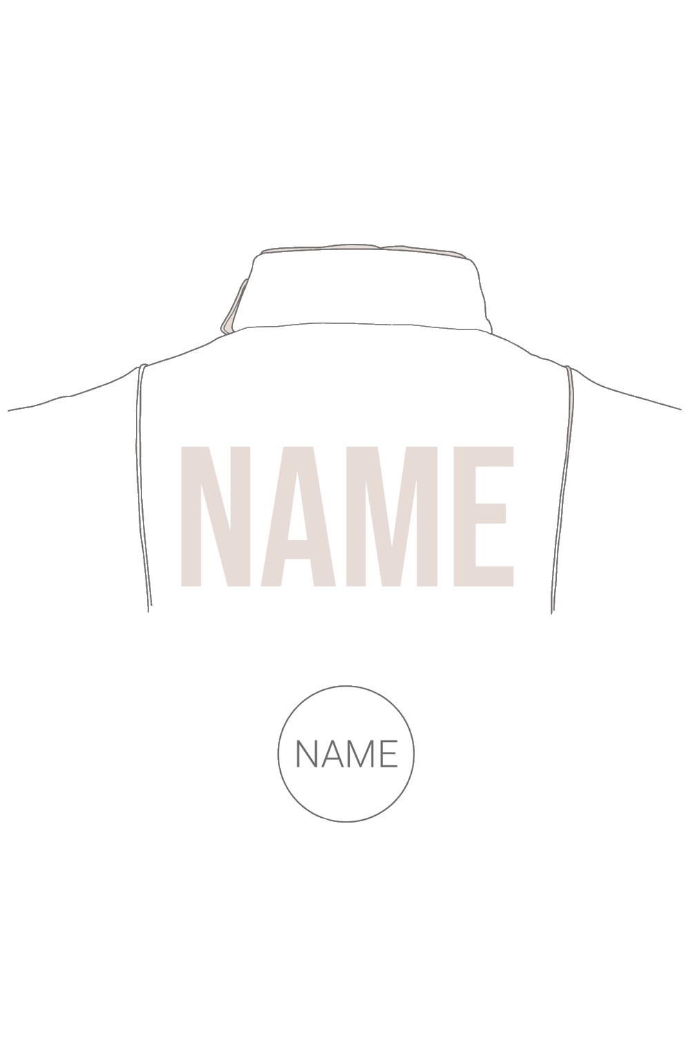 Name Printing on Fencing Jackets (foil print)