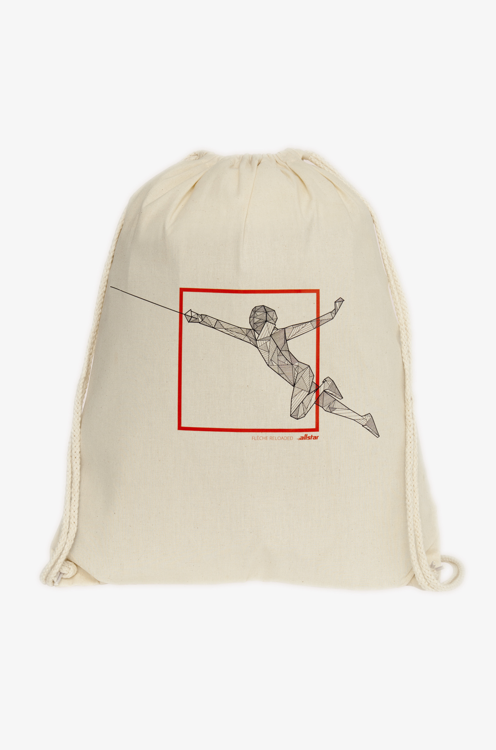 FlècheReloaded 1.0 Cotton Drawstring Bag (red)